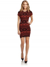 THE LOOKAllover southwestern-inspired print Pullover styleTHE FITAbout 30 from shoulder to hemTHE MATERIALRayon/spandexCARE & ORIGINDry cleanImportedModel shown is 5'8 (172½cm) wearing US size Small. THE LOOKAllover southwestern-inspired print Pullover styleTHE FITAbout 30 from shoulder to hemTHE MATERIALRayon/spandexCARE & ORIGINDry cleanImportedModel shown is 5'8 (172½cm) wearing US size Small.