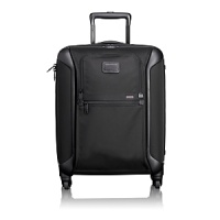True to Tumi's heritage of innovation and the future of advanced travel design, this lightweight 4-wheel case combines hardside protection with our modern, iconic ballistic nylon aesthetics. Significantly lighter than traditional wheeled cases, this continental carry-on offers a wider body, the easy maneuverability of four 360° spinner wheels, all-around bumper guards, impressive impact resistance, Tumi's patented impact-resistant X-Brace™ handle system and smooth, durable ballistic nylon fabric covering a strong and flexible polypropylene shell. The exterior features convenient zip pockets and the interior includes accessory pockets and tie-down straps. True to Tumi's heritage of innovation and the future of advanced travel design, this lightweight 4-wheel case combines hardside protection with our modern, iconic ballistic nylon aesthetics. Significantly lighter than traditional wheeled cases, this continental carry-on offers a wider body, the easy maneuverability of four 360° spinner wheels, all-around bumper guards, impressive impact resistance, Tumi's patented impact-resistant X-Brace™ handle system and smooth, durable ballistic nylon fabric covering a strong and flexible polypropylene shell. The exterior features convenient zip pockets and the interior includes accessory pockets and tie-down straps.