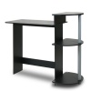 Furinno 11181BK/GY (10015b) Compact Computer Desk, Black/Grey