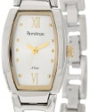 Armitron NOW Women's 75/3661SVTT Two-Tone and Silver Dial Bangle Watch