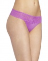 Warner's Women's No Pinching No Problems Zebra Lace Thong