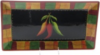 Certified International Caliente Rectangular Platter, 18-1/4-Inch by 10-Inch Certified International Caliente Rectangular Platter, 18-1/4-Inch by 10-Inch