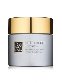 Re-Nutriv Intensive Lifting Creme is your daily lift. This extraordinary creme gives you a years-younger look as it dramatically reduces the look of fine lines and wrinkles. Skin looks smoother, firmer and virtually lifted. Precious ingredients give rare results: intensive recovery, intensive lifting, intensive hydration and intensive smoothing. A unique restorative enzyme - vital to skin's restorative ability - helps boost recovery from past environmental damage. 8.5 oz. Re-Nutriv Intensive Lifting Creme is your daily lift. This extraordinary creme gives you a years-younger look as it dramatically reduces the look of fine lines and wrinkles. Skin looks smoother, firmer and virtually lifted. Precious ingredients give rare results: intensive recovery, intensive lifting, intensive hydration and intensive smoothing. A unique restorative enzyme - vital to skin's restorative ability - helps boost recovery from past environmental damage. 8.5 oz.
