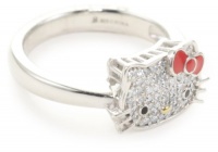 Hello Kitty Sweet Statements Diamond and Sterling Silver Ring, Size 7 Hello Kitty Sweet Statements Diamond and Sterling Silver Ring, Size 7