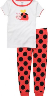 Carter's Smiley Bug 2-Piece Pajamas (Sizes 2T - 4T) - white/carrot, 2t Carter's Smiley Bug 2-Piece Pajamas (Sizes 2T - 4T) - white/carrot, 2t
