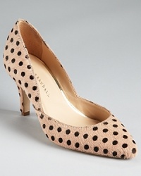 In nude-tinted calf hair, Loeffler Randall's retro chic Tamsin pumps get the polka dotted treatment. In nude-tinted calf hair, Loeffler Randall's retro chic Tamsin pumps get the polka dotted treatment.