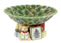 Spode Christmas Tree Sculpted Pedestal Bowl, 8-1/2-Inch Spode Christmas Tree Sculpted Pedestal Bowl, 8-1/2-Inch