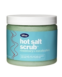 70% Dead Sea salt exfoliating grains in a self-heating gel that's soaked in a sinus-clearing eucalyptus and rosemary essential blend. 70% Dead Sea salt exfoliating grains in a self-heating gel that's soaked in a sinus-clearing eucalyptus and rosemary essential blend.