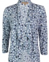 Ellen Tracy Women's Di Festa Dot Jersey Open Cardigan