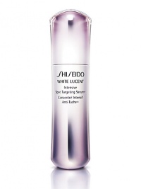 A super brightening serum created to diminish stubborn dark spots in 10 days and prevent future pigmentation from appearing. Formulated with smoothing and re-texturizing ingredients to enhance clarity and radiance for flawless, perfectly even-toned skin. Developed with advanced Shiseido Multi-Action Brightening System+, targeting all types of hyper-pigmentation and their causes: dark spots, age spots, acne scars and uneven skin tones. 1.6 oz.