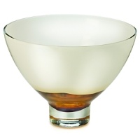 The Evolution Red and Amber Swirl Bowl blends fiery reds and muted ambers to create a piece with contrast and excitement characterized by a sense of undulating movement. The Evolution Red and Amber Swirl Bowl blends fiery reds and muted ambers to create a piece with contrast and excitement characterized by a sense of undulating movement.