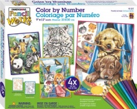 Dimensions Pencil by Number, Friendly Animals Variety Pack