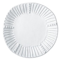Handmade from Venetian terra marrone, or brown clay, this distressed white salad plate brings a note of rustic elegance to your dining table. Handmade from Venetian terra marrone, or brown clay, this distressed white salad plate brings a note of rustic elegance to your dining table.