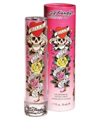 The brilliant, almost blinding scent of the Ed Hardy tattoo artinspired this super vibrant and sexy fragrance. An explosion of fruits opens the accent including Tropical Mango, Wild Strawberries and Ruby Red Grapefruit vintage floralcy with a Rock'n Roll Edge brings a dark eeriness including Black Freesia. This contrast of floralcy merges into a background of Hot Skin and Warm Soulful Amber. It is a delicious and very addictive fragrance statement. The brilliant, almost blinding scent of the Ed Hardy tattoo artinspired this super vibrant and sexy fragrance. An explosion of fruits opens the accent including Tropical Mango, Wild Strawberries and Ruby Red Grapefruit vintage floralcy with a Rock'n Roll Edge brings a dark eeriness including Black Freesia. This contrast of floralcy merges into a background of Hot Skin and Warm Soulful Amber. It is a delicious and very addictive fragrance statement.