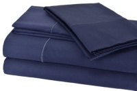 Elite Home Renaissance Collection 600 Thread Count Sateen Queen Sheet Set, Steel Blue Elite Home Renaissance Collection 600 Thread Count Sateen Queen Sheet Set, Steel Blue