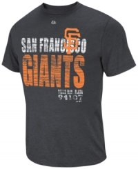Where fashion meets fan gear! This San Francisco Giants MLB tee from Majestic Apparel fits just right! Where fashion meets fan gear! This San Francisco Giants MLB tee from Majestic Apparel fits just right!