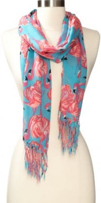 Lilly Pulitzer Women's Murfee Scarf, Shorely Blue Gimme Some Leg, One Size