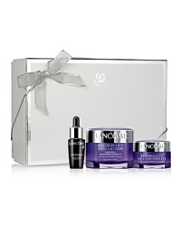 Rénergie Lift Multi-Action is the first lifting skin care enriched with Multi-Tension technology.Gift set includes Rénergie Lift Multi-Action SPF 15 Cream 1.7 oz., Rénergie Lift Multi-Action Eye 0.5 oz., and Génifique Youth Activating Concentrate 0.27 fl. oz. Rénergie Lift Multi-Action is the first lifting skin care enriched with Multi-Tension technology.Gift set includes Rénergie Lift Multi-Action SPF 15 Cream 1.7 oz., Rénergie Lift Multi-Action Eye 0.5 oz., and Génifique Youth Activating Concentrate 0.27 fl. oz.