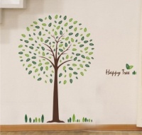 Happy Tree Wall Sticker Decal Ideal for Kids Room Baby Nursery Living Room Happy Tree Wall Sticker Decal Ideal for Kids Room Baby Nursery Living Room