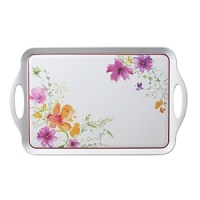 A delicate array of watercolor-style florals in a soft, warm palette decorates this durable assortment of accessories from Villeroy & Boch. A delicate array of watercolor-style florals in a soft, warm palette decorates this durable assortment of accessories from Villeroy & Boch.