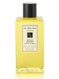 Inspired by a stay at a hotel in Bel-Air, this pure scent has a heart of orange blossom that blend with clementine leaves and water lily. Orange Blossom Bath Oil gently fragrances and moisturizes skin. 8.5 oz. Inspired by a stay at a hotel in Bel-Air, this pure scent has a heart of orange blossom that blend with clementine leaves and water lily. Orange Blossom Bath Oil gently fragrances and moisturizes skin. 8.5 oz.