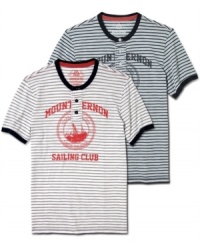 With sporty prep styling, this short-sleeved henley from American Rag will quickly become your weekend mainstay. With sporty prep styling, this short-sleeved henley from American Rag will quickly become your weekend mainstay.