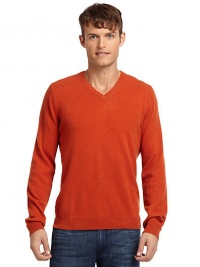 THE LOOKLuxe 2-ply cashmere from expertly maintained inner Mongolian cashmere goatsFeatures long, fine, smooth fibers top-dyed for maximum color saturationRibbed v-neckLong ribbed cuff sleevesRibbed hemTHE MATERIALCashmereCARE & ORIGINDry cleanImportedThis item was originally available for purchase at Saks Fifth Avenue OFF 5TH stores. THE LOOKLuxe 2-ply cashmere from expertly maintained inner Mongolian cashmere goatsFeatures long, fine, smooth fibers top-dyed for maximum color saturationRibbed v-neckLong ribbed cuff sleevesRibbed hemTHE MATERIALCashmereCARE & ORIGINDry cleanImportedThis item was originally available for purchase at Saks Fifth Avenue OFF 5TH stores.