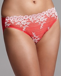 A sheer bikini with delicate floral lace detail all over. Style #64391 A sheer bikini with delicate floral lace detail all over. Style #64391