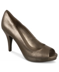 You can never go wrong with the basics. With a playful peep toe and pretty metallic finish, the Grace pumps by Fergalicious fit the bill for any polished look. You can never go wrong with the basics. With a playful peep toe and pretty metallic finish, the Grace pumps by Fergalicious fit the bill for any polished look.
