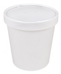 25ct White Pint Frozen Dessert Containers 25ct White Pint Frozen Dessert Containers