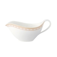 The Samarkand bone china collection by Villeroy & Boch combines stylish, exotic elements with timeless elegance. Precious golden bands and chains decorate this pure white bone china pattern. Warm ivory tones add a harmonious touch. Mix and match with coordinating Mosaic-designed pieces for a look that is truly your own.