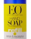 EO Hand Soap, Refill Size, Lemon & Eucalyptus, 32-Ounce Bottles (Pack of 2)