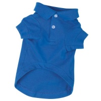 Zack & Zoey Cotton Polo Dog Shirt, Small, 12-Inch, Nautical Blue Zack & Zoey Cotton Polo Dog Shirt, Small, 12-Inch, Nautical Blue