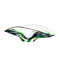Verdant and fresh, Goran Warff's blown glass bowls feature harmonious forms infused with transparent pops of green and blue. Verdant and fresh, Goran Warff's blown glass bowls feature harmonious forms infused with transparent pops of green and blue.