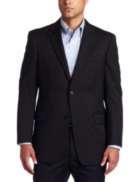 Tommy Hilfiger Men's 2 Button Side Vent Trim Fit Stripe Suit with Flat Front Pant Tommy Hilfiger Men's 2 Button Side Vent Trim Fit Stripe Suit with Flat Front Pant