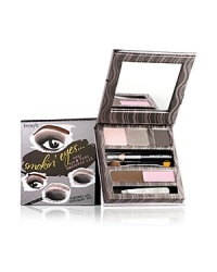 This complete eye and brow kit has everything you need for that sexy, smoky look. Now even amateurs can go pro! Kit contains Eye Bright, three eyeshadows, (pink highlight, pewter base and deep charcoal), Smokin' Liner, Brow Zings Shaping Wax, fluff shadow/hard angle brush, tiny tweezers for discreet touch-ups and a lesson to talk you through each step! This complete eye and brow kit has everything you need for that sexy, smoky look. Now even amateurs can go pro! Kit contains Eye Bright, three eyeshadows, (pink highlight, pewter base and deep charcoal), Smokin' Liner, Brow Zings Shaping Wax, fluff shadow/hard angle brush, tiny tweezers for discreet touch-ups and a lesson to talk you through each step!