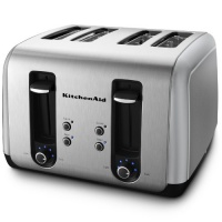KitchenAid KMT411CU 4-Slice Toaster, Countour Silver KitchenAid KMT411CU 4-Slice Toaster, Countour Silver