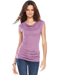 What makes INC's cowlneck top even more enticing? A smattering of studs for just the right amount of edgy appeal. (Clearance) What makes INC's cowlneck top even more enticing? A smattering of studs for just the right amount of edgy appeal. (Clearance)