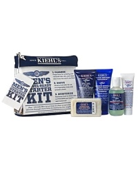 A travel-perfect mix of essentials to keep him clean, energized and moisturized. Includes Facial Fuel Energizing Face Wash (2.5 oz.), Ultimate Brushless Shave Cream – White Eagle (2.5 oz.), Facial Fuel Moisturizer (2.5 oz.), Ultimate Strength Hand Salve (1 oz.) and Ultimate Man Body Scrub Soap (3.2 oz.). A travel-perfect mix of essentials to keep him clean, energized and moisturized. Includes Facial Fuel Energizing Face Wash (2.5 oz.), Ultimate Brushless Shave Cream – White Eagle (2.5 oz.), Facial Fuel Moisturizer (2.5 oz.), Ultimate Strength Hand Salve (1 oz.) and Ultimate Man Body Scrub Soap (3.2 oz.).