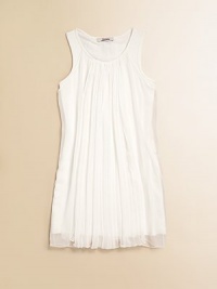 A flowing, angelic frock with a sheer overlay is perfect for a night on the town.Round necklineSleevelessPullover styleLayered look with sheer overlayPolyester with viscose and elastane overlayDry cleanImported A flowing, angelic frock with a sheer overlay is perfect for a night on the town.Round necklineSleevelessPullover styleLayered look with sheer overlayPolyester with viscose and elastane overlayDry cleanImported