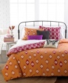 An exotic escape! Give you space a dose of extra flair with this Around the World duvet cover set featuring, an artistic design in vibrant orange hues. Pair with our assortment of decorative pillows.