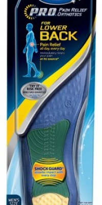 Dr Scholl's Back Pain Relief Orthotics, Men's Sizes 8-13 (Pack of 2) Dr Scholl's Back Pain Relief Orthotics, Men's Sizes 8-13 (Pack of 2)