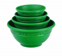 Le Creuset Silicone Prep Bowls Set of 4, Fennel Le Creuset Silicone Prep Bowls Set of 4, Fennel