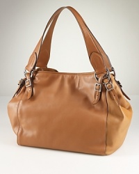 Throw something chic over your shoulder with this classic style from Lauren Ralph Lauren. In leather with a shapely (and extra roomy) silhouette, it's the bag that no outfit should be without. Throw something chic over your shoulder with this classic style from Lauren Ralph Lauren. In leather with a shapely (and extra roomy) silhouette, it's the bag that no outfit should be without.