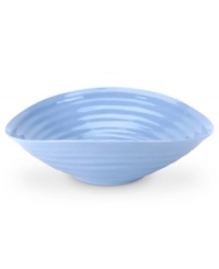 Like a blooming bed of forget-me-nots, this powder-blue porcelain serveware has a fresh, natural vibrance. A hand thrown texture gives the Portmeirion collection of small salad bowls the irresistible charm of traditional pottery. Like a blooming bed of forget-me-nots, this powder-blue porcelain serveware has a fresh, natural vibrance. A hand thrown texture gives the Portmeirion collection of small salad bowls the irresistible charm of traditional pottery.