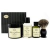 The 4 Elements Of The Perfect Shave - Unscented (New Packaging) (Pre Shave Oil + Shave Crm + A/S Balm + Brush) 4pcs