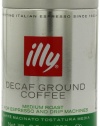 illy Caffe Decaffeinated Ground Coffee (Medium Roast, Green Band) Coffee, 8.8-Ounce Tins (Pack of 2)