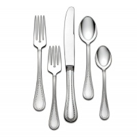 Vera Wang by Wedgwood Stainless Grosgrain Five-Piece Place Setting Vera Wang by Wedgwood Stainless Grosgrain Five-Piece Place Setting