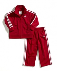 adidas Baby-Boys Infant Core Tricot Set, Red, 24 Months adidas Baby-Boys Infant Core Tricot Set, Red, 24 Months