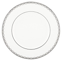 Elegant and traditional, this fine china, featuring graceful platinum scalloping, calls to mind the perfectly iced wedding cake. Elegant and traditional, this fine china, featuring graceful platinum scalloping, calls to mind the perfectly iced wedding cake.